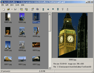 Screenshot for AutoSiteGallery 2.02