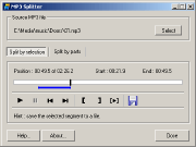 MP3 Splitter screenshot
